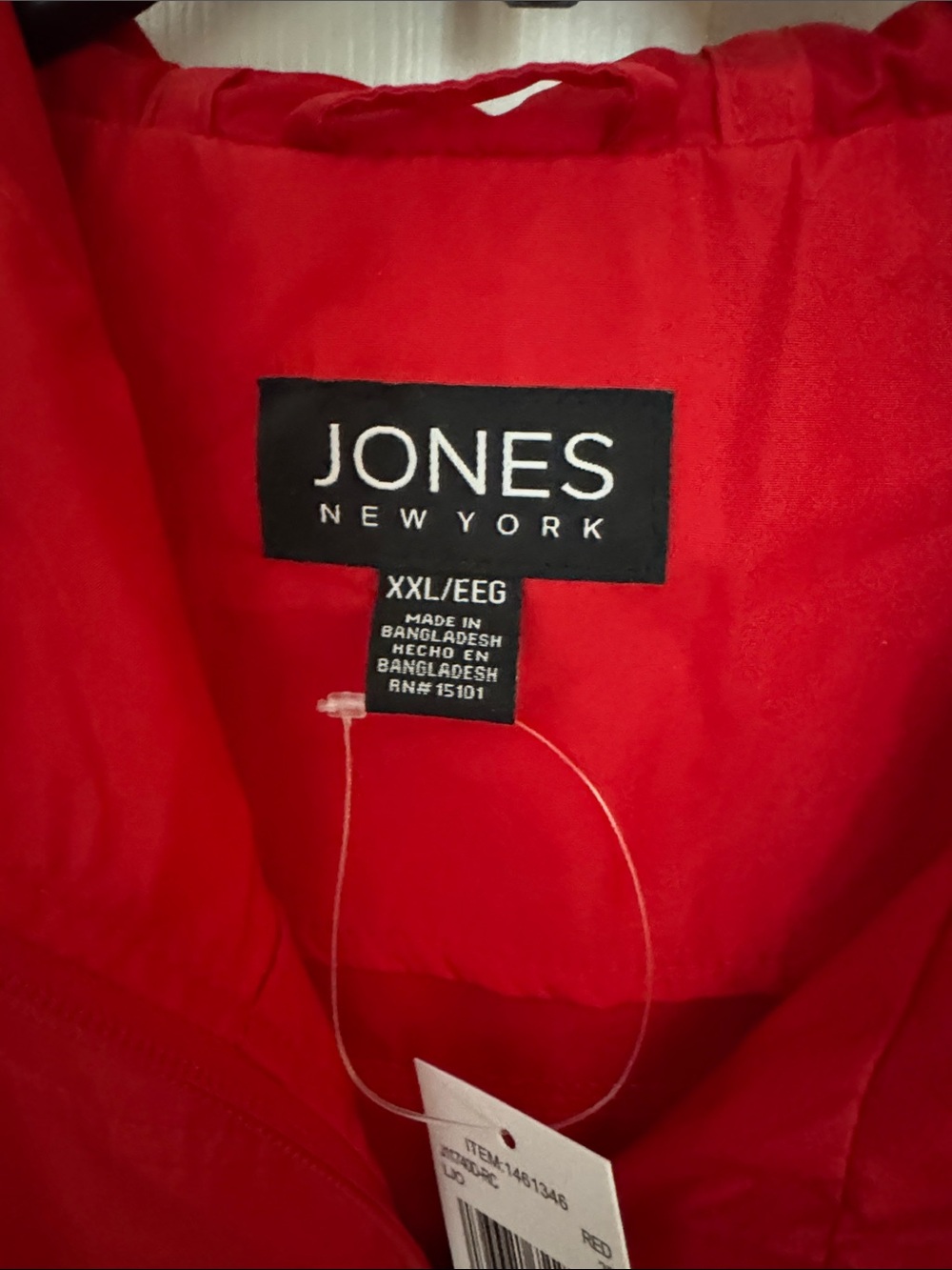 NWT 2XL Jones of New York lightweight hooded rain/wind jacket - Picture 2 of 5
